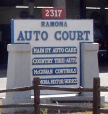 We Are Located in Ramona Auto Park